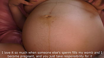 Preview 3 of Bonnie Bedelia Nude - Big boobed pregnant by her lover hotwife mock,  dirty talk  and humiliate a submissive cuckold hubby in POV roleplay! - Milky Mari
