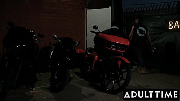Preview 1 of Morning All - ADULT TIME - Trans Hottie Khloe Kay Begs Biker Boy Dante Colle To Fuck Her In The Ass