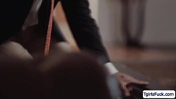Preview 1 of Neni Family Xxx - Small tits tbabe Kate Zoha blowjobs stepdads big cock in 69