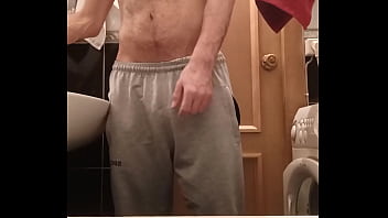Preview 1 of 16 Year Gils Rape Sexowap - Hairy guy decided to jeer his cock in the shower