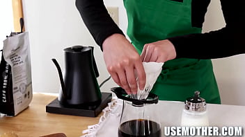 Preview 1 of Love You Sister Brother Foking - I&#039_ll Have My Coffee Cream on the Barista&#039_s Tits,  Please Cassie Del Isla,  Eric John,  Daniel Shar,  Jason Sarcinelli