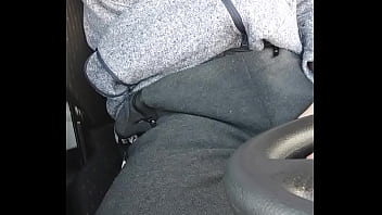 Preview 4 of Home Window Dickflash - Peeing in the truck