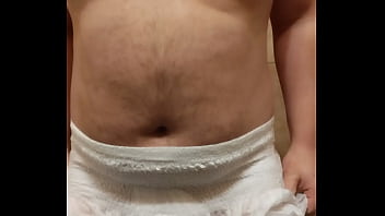 Preview 2 of Boy Touching Boobs And Fingering - Diaper wetting