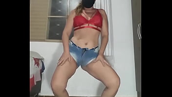 Preview 1 of Wife Tries First Thick Dildo - Mirelladelicia striptease jeans