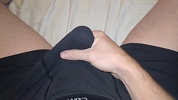 Preview 1 of Banyak Wanita Satu Pria - 041 Hitachi Wand Vibrating My Dick Through My Boxers Vegaslife486