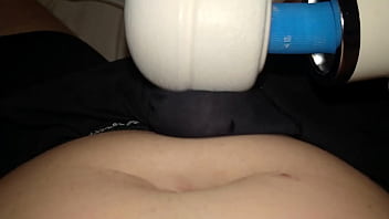 Preview 4 of Banyak Wanita Satu Pria - 041 Hitachi Wand Vibrating My Dick Through My Boxers Vegaslife486