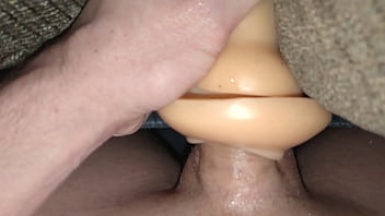 Preview 2 of Bf Vide6 - 035 Sunday Morning Woke Up Horny. Fucking A Fleshlight Liner In The Couch Vegaslife486