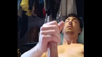 Preview 4 of Old Gay Skinny Man Blow Job - 034 Edging Session In The Privacy Of My Closet. Almost Got Caught Vegaslife486
