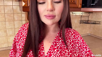 Preview 1 of Wife Trih - Fucked hot housewife on the table and cum in mouth