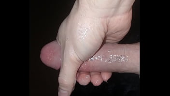 Preview 4 of Boys Gangfuck Mom - 026 Slowy Massaging My Cock After Edging For 2 Hours. Cum Almost Hits The Camera