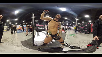 Preview 4 of Www Xxxvdo Hd - Eddy Danger doing a body tour for the ladies at Exxxotica NJ 2021 in 360 degree VR