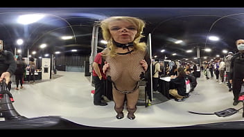 Preview 2 of Old Men With Girl - Micky Lynn gives me a body tour at Exxxotica NJ 2021 in 360 degree VR
