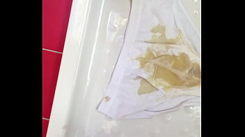 Preview 4 of Emoctinal Sex - pissing on my undie