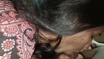 Preview 4 of Skinny Big Tits Car - Indian Wife Sucking Husband Cock Outdoor Taking Cum On Face