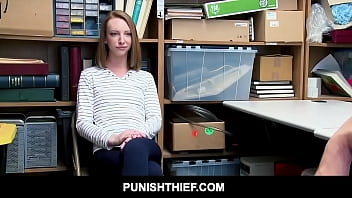 Preview 1 of Pakistani Urdu Hd Xxxx - Pervy Vigilant Security Fucks Lovely shoplifter teen Redhead Katy Kiss At his Office