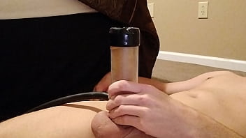Preview 4 of Noker Malken Sex Indian Hd - 012 Milking My Dick With The Venus 2000 Sex Machine Until Cum Squirts Out