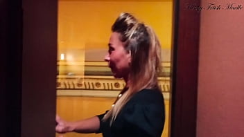 Preview 1 of Nightclub Dancing - GOLD DIGGER Runs away from her SUGARDADDY for an EXTREME RISKY INSANE STRIP in the HOTEL with ANAL and PUSSY MASTURBATION ending with a SHAKING CONVULSING REAL ORGASM in front of WINDOWS and OCCUPIED ELEVATOR