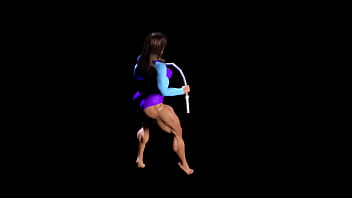 Preview 3 of Naked F Me Jungle Sola Saal - Agnieszka muscle motion teaser ( fbb)