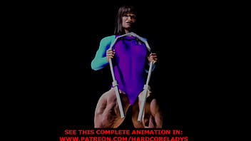 Preview 4 of Naked F Me Jungle Sola Saal - Agnieszka muscle motion teaser ( fbb)