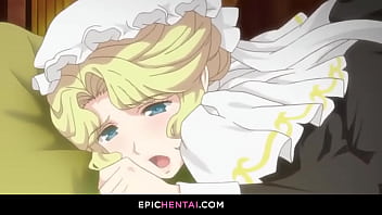 Preview 3 of Mallu Sindhu In Bed - Blonde maid takes care of your needs - Hentai waifu character porn