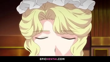 Preview 1 of Mallu Sindhu In Bed - Blonde maid takes care of your needs - Hentai waifu character porn