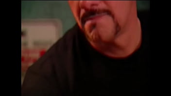 Preview 2 of Veryoldladyporn - Brunette sucks and fucks with bartender to pay for her lie