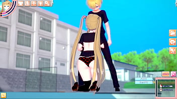 Preview 2 of Tease And Taunt Pussy - 【エロゲーコイカツ！】 金髪爆乳ギャルJKエレノア(オリキャラ)に仁王立ちフェラしてもらいまくる３DCGエロアニメ動画