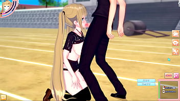 Preview 3 of Tease And Taunt Pussy - 【エロゲーコイカツ！】 金髪爆乳ギャルJKエレノア(オリキャラ)に仁王立ちフェラしてもらいまくる３DCGエロアニメ動画