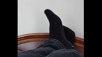 Preview 2 of Chyina Xxxvideos - Teasing in black socks