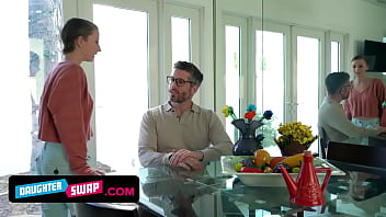 Preview 1 of Strapon Fmedom - - Hot Young Sluts Get Their Pussies Stretched For Skipping Classes From Their Stepdads