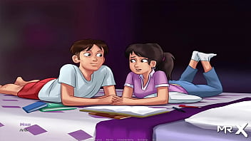 Preview 2 of Arab Beauty Queen Get Fucked - SummertimeSaga - Masturbates Reading E2 Book # 78