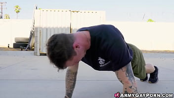Preview 1 of Silipig Xxx Video - Military hunks in a hot hardcore anal sex inside their barracks