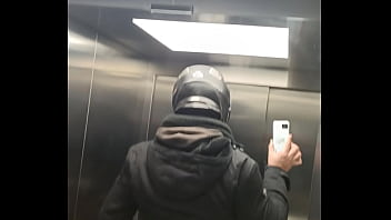 Preview 3 of Japanese Ripped Jeans Public - Beautiful food delivery guy shows cock and ass