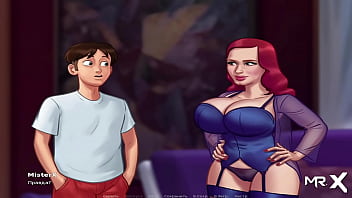 Preview 2 of Lady Catya - SummertimeSaga - Mature Redhead Lady in Solid Sex E2 # 23