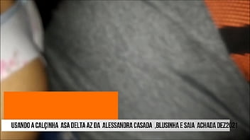 Preview 1 of Deriver Sexi - CdzinhaLimaSP Dando para um f&atilde_ do cine arouche com a calcinha asa delta  Azul da Alessandra casada30122021