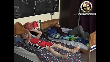 Preview 1 of Glxnlgmdu - British scally lad Harry compares his uncut dick with his dorm mates larger circumcised cock