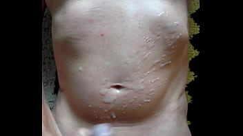 Preview 3 of Hit Jean - Twink wanking and jerking off a huge cumload slow motion