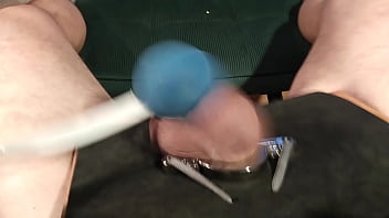 Preview 2 of Nihgt Home - Self-ballbusting with bonger,  hand and wooden bat