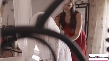 Preview 2 of Reiko Japanase - Bride in 3some with gf and maid of honor