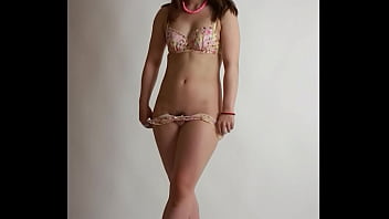 Preview 4 of Yoga Forced Fuck - Big ass girl is photographed with her underwear removed to reveal her pubic hair.