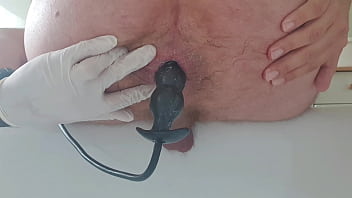 Preview 4 of Kajil Xnxx Com - Trying out my New Inflatable Plug