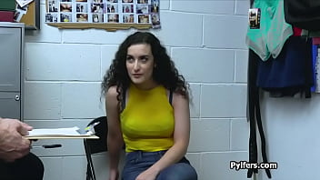 Preview 2 of Big Teacher Nipple Milk - Fingering suspects butt and getting sucked