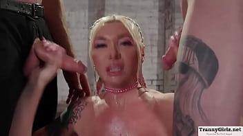 Preview 3 of Double Porons - Tbabes Chelsea Marie and Aubrey Kate group anal sex