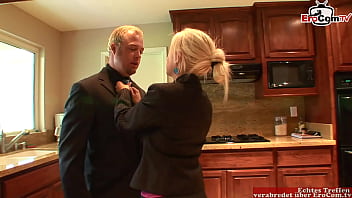 Preview 1 of Urdu Move All - Blonde secretary with big boobs seduce her boss for a fuck
