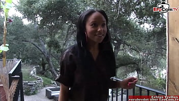 Preview 1 of Darty Sistar Siling Birothar - Skinny black Girl with small tits gets a mouth creampie