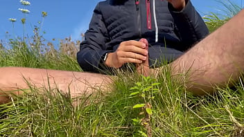 Preview 1 of Sunny Leone Wild Vacation - Outdoor urethral cock sounding with cumshot finish