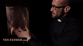 Preview 2 of Seix Xxx Voido - YesFather - Jesse Stone Sucks Bishop Myles Cock In The Confession Room