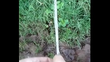 Preview 2 of Brazzaers Com - Piddling in the wet grass