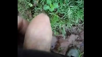 Preview 4 of Brazzaers Com - Piddling in the wet grass