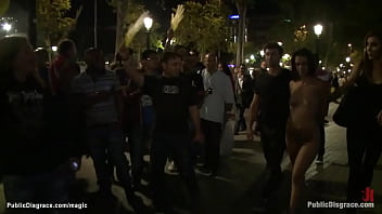 Preview 4 of Enca Dun - Spanish slim slut fucked in public